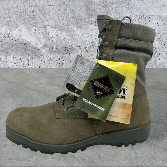 Belleville Combat Boots 650 Steel Toe Military Flight Green Gore-Tex Size 15R - Picture 9 of 16